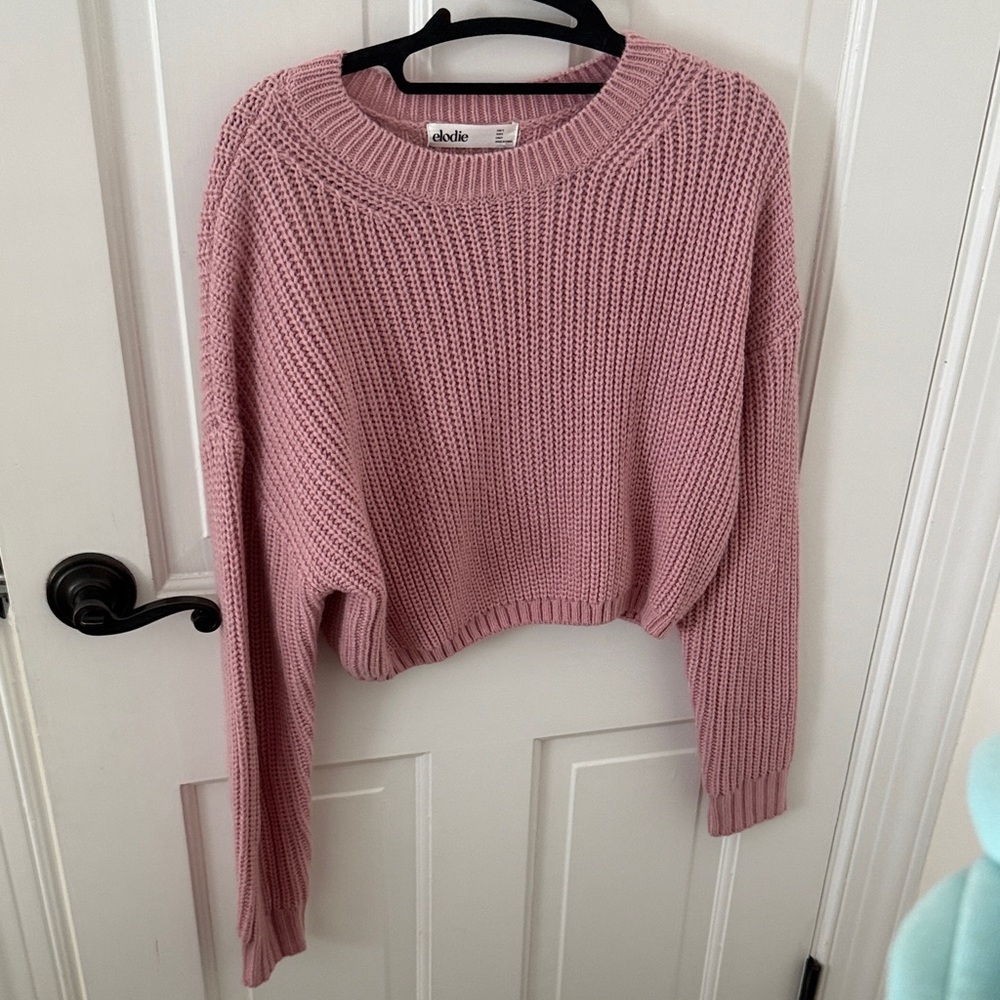Elodie Dusty Pink Crew Neck Sweater